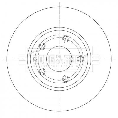 BORG & BECK Тормозной диск BBD5380